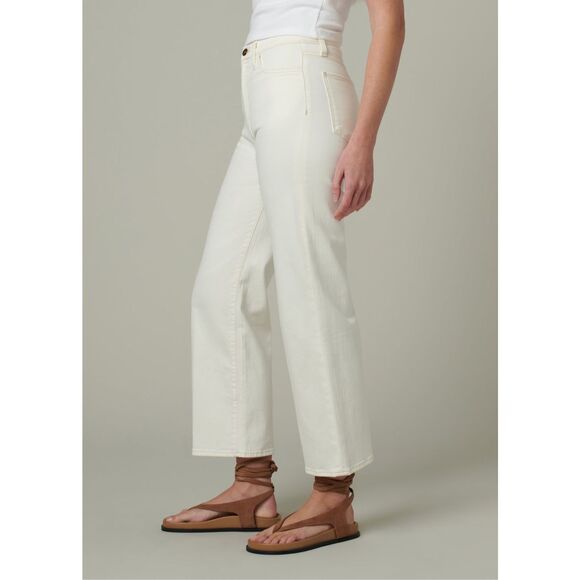 Joe’s The Blake High Rise Wide Leg Crop Milk White Size 29 - Picture 3 of 14